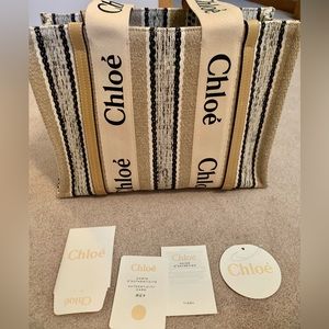 Large Chloe woven tote
